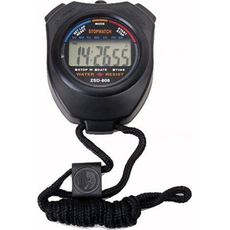 Timer, Chronomètre, professionnels, 0,01 Secondes de Temps, imperméable Sport numérique Chronomètre de Natation, de Course à pied et Entraînement (1/5)