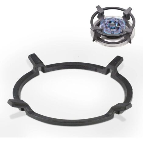 Wok Pfannenständer à partir de la Fonte, de l'Universel Wokständer, Gaz Wok-Adaptateur pour Gusseisenpfanne, antidérapant, noir, pour le Graveur, Cuisinière à gaz, Cuisinière