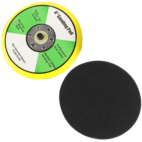 Plateau de ponçage 150 mm avec vis M8, plateau de ponçage 150 mm, plateau de support de 150 mm, polissage, cire, ponceuse électrique, outil de ponçage