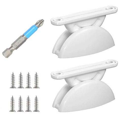 Lot de 2 butoirs de porte pour camping-car, caravane, blanc, accessoires pour caravane, bateau