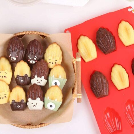 Moule à Gâteau En Silicone 8 Cavités Triangle - Antiadhésif, Passe Au Four, Pour Scones, Brownies, Muffins