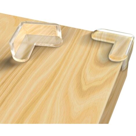 Cornière et le panneau latéral transparent en Silicone pour la Table et les coins de meubles - protection contre les chocs pour Bébés et Enfants (24 Pièces)