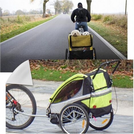 AXGG Attelage De Remorque Vélo Universel Avec Goupille Sécurité - Pour Enfants Et Chiens