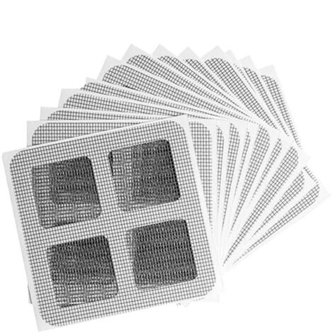 Lot de 10 autocollants attrape-cheveux jetables pour canalisation, couvercle de vidange de douche, filtre de sol autocollant, autocollant en maille pour salle de bain, buanderie, bain (1/5)