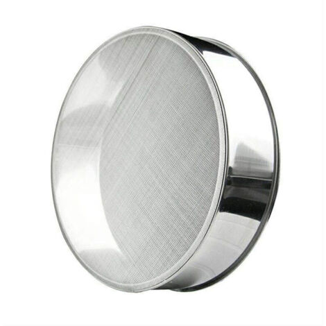 Lot de 2 tamis à farine en acier inoxydable, maille fine 60, diamètre 20 cm