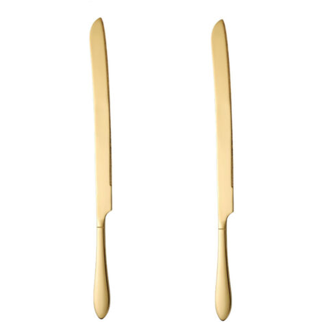Lot de 2 pelles à gâteau dorées, service à gâteau élégant pour desserts et pâtisserie (1/5)