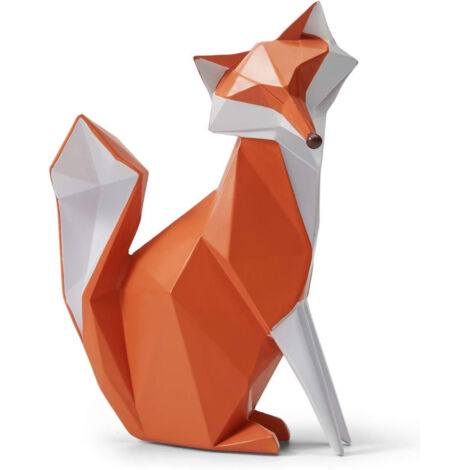 Figurine décorative renard design, modèle père, décoration intérieure élégante