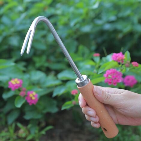 Lot De 2 Désherbeurs Manuels TETEWEVER Acier Inoxydable + Gants De Jardin - Outil Jardinage
