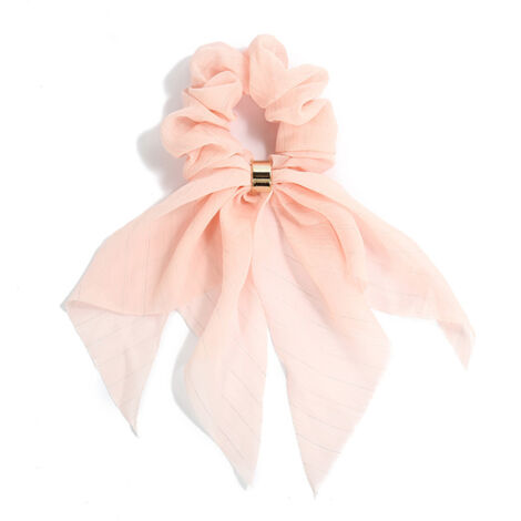 Lot de 8 élastiques à cheveux avec nœud papillon, rose et bleu, accessoires coiffure (1/5)