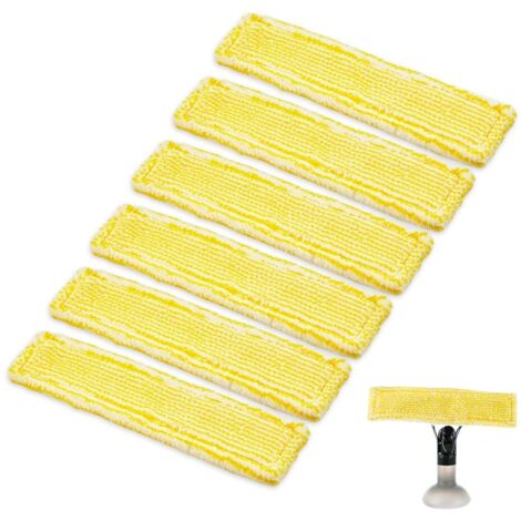 6 PCS Bonnette Microfibre Pour Karcher Vitre,Lingette Nettoyeur Pour Karcher WV2 WV5,Bonnettes Microfibre Accessoires Nettoyant Vitre,Bonnette de Rechange L'Aspirateur,Chiffons de Nettoyage (1/5)