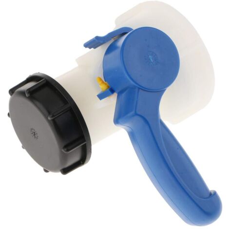 1 Pièce Vanne Papillon PP 62mm - Écrou Adaptateur pour Cuve/Réservoir IBC 1000 Litres