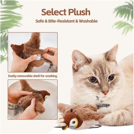 Potaroma Jouet pour Chat en Forme d'Oiseau, Oiseau Réaliste Qui Bat des Potaroma Jouet pour Chat en Forme d'Oiseau, Oiseau Réaliste Qui Bat des