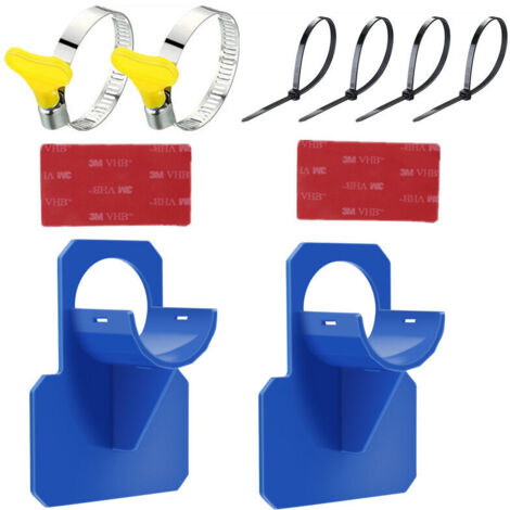 Support Tuyau Piscine 2 Pièces Tuyaux pour Piscine Support Piscines Hors Sol Accessoire avec Collier de Serrage Protection Anti-Torsion en Plastique (1/4)