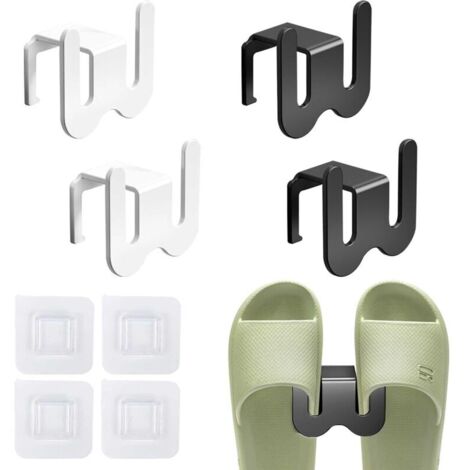 Lot de 4 porte-chaussures muraux, étagère à chaussures, étagère à chaussures, étagère à chaussures à suspendre, organisateur de chaussures à suspendre, gain de place, étagère à chaussures (1/5)
