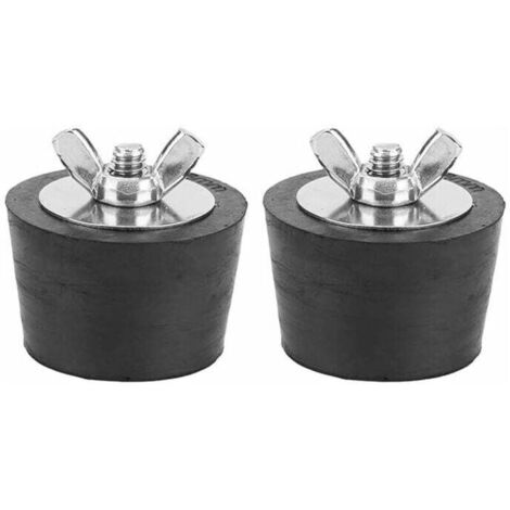 Bouchons d'Hivernage de Piscine 2 Pièces, Bouchon de Gel d'Expansion en Caoutchouc 38mm/1,5 po pour Tuyauterie de Spa de Piscine Hiver Entretien des Raccords,GU.B/bon