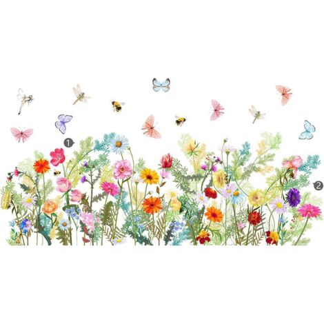 Auto-Collant Des Fleurs D'Iris Printemps Anti-Collision Film (1/5)
