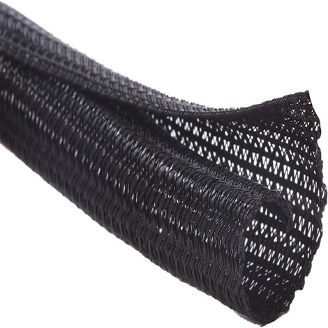 Gaine tressée auto-fermante en nylon pour câbles, diamètre intérieur 13 mm, longueur 10 m (1/5)