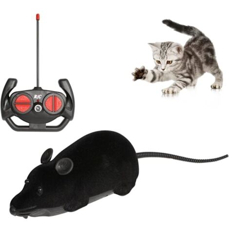 Souris télécommandée pour chat, jouet interactif et mobile, électronique sans fil, pour rat et souris