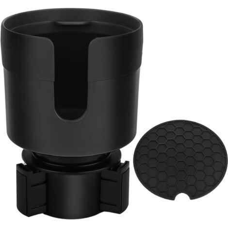Porte Gobelet Voiture, Porte Boisson Voiture, Porte-Gobelet de Voiture avec Base Réglable, Accessoire Voiture Porte Gobelet pour Plupart des Bouteilles d'eau Tasses