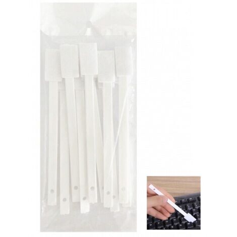 Un Ensemble de 10 brosses pour nettoyer les espaces sont étroits, blanc, 14cm