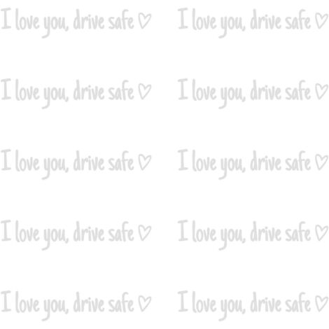 Autocollant de voiture - 10, Lot, "I Love You Driving Safe" vinyle avec cœur, Accessoire cadeau conducteur - Convient pour rétroviseur, fenêtre, intérieur