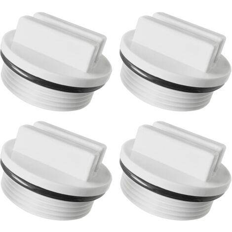 Bouchon Piscine Hiver - 4 pièces, Bouchon Piscine Hiver PVC 1.5 Pouces Joint Torique - Clapet Skimmer (1/4)