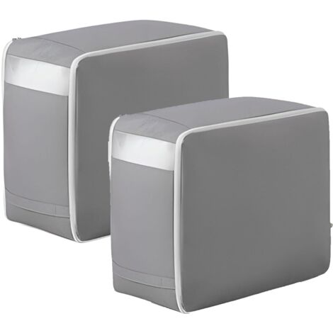 Sac Compression Rangement - 1 pièce, Sac Compression Auto-Compressant Gain Place - Gris (L+L), Pour Couettes/Valise/Voyage (1/5)