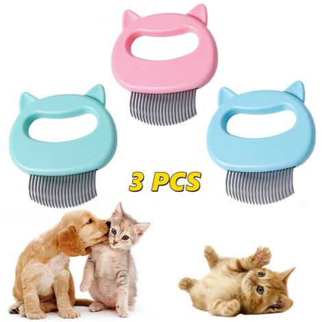 Peigne pour chat - 1, Épilation poils courts longs masque de massage couteau à dépecer - Animaux