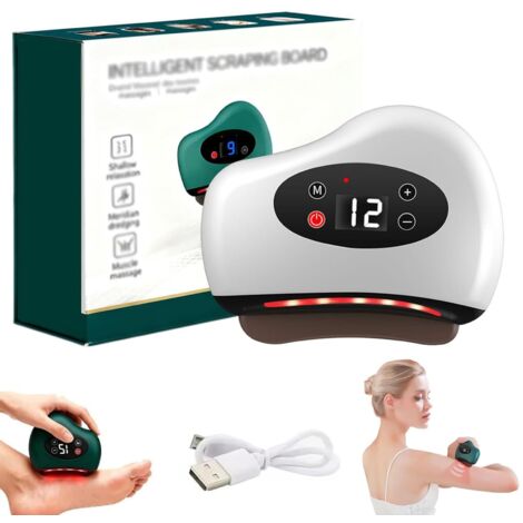 Grattoir musculaire chauffant avec massage des pieds, grattoir Thermaedge pour soulager la fasciite plantaire, thérapie par la lumière rouge pour la fasciite plantaire, outil Guasha, soulagement des