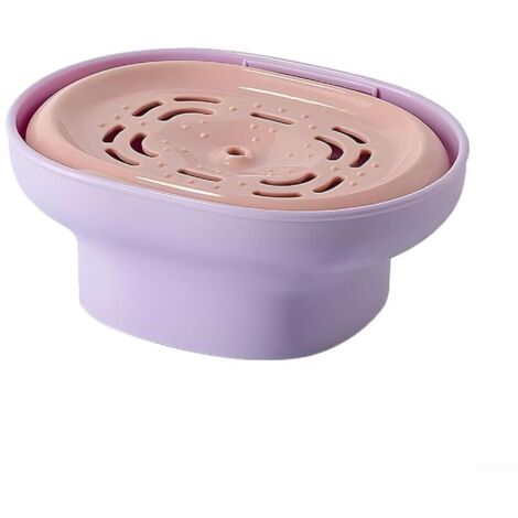 Distributeur de détergent étanche pour lessive et vaisselle, construction avec design convivial pour minimiser les déchets et le désordre (violet)