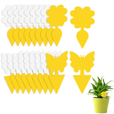 20 pièges à insectes collants -Convient aux plantes en pot, aux jardins et aux serres. -Protection de l'environnement et sécurité (1/5)
