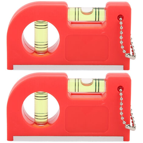 2Mini niveau magnétique, outil de mesure en plastique pour l'extérieur et la maison (1/5)