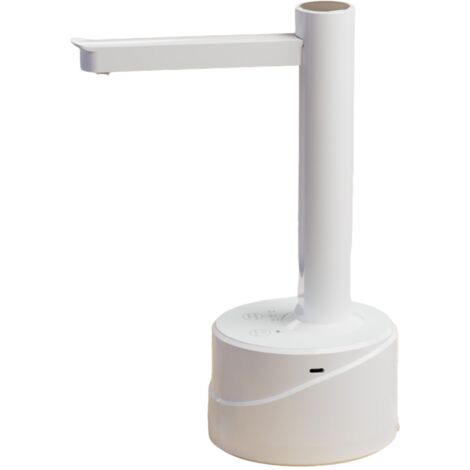 Pompe à eau électrique de bureau, distributeur de bouteille d'eau intelligent, idéal pour le camping (blanc) (1/5)