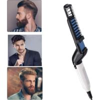 Bartglätter pour les Hommes, Multifonctionnel chaud Brosse à cheveux Électrique Bartglätter Brosse à cheveux, Bartglätter Brosse à Cheveux Lisseur Peigne