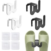 Lot de 4 porte-chaussures muraux, étagère à chaussures, étagère à chaussures, étagère à chaussures à suspendre, organisateur de chaussures à suspendre, gain de place, étagère à chaussures