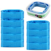 10 Pièces Recharge Poubelle a Couche 4,5M, Recharges pour Litière pour Chat, Sac Poubelle Couche Grande Capacité pour Poubelle, Poubelle à Couches, Bac à Litière pour Chat