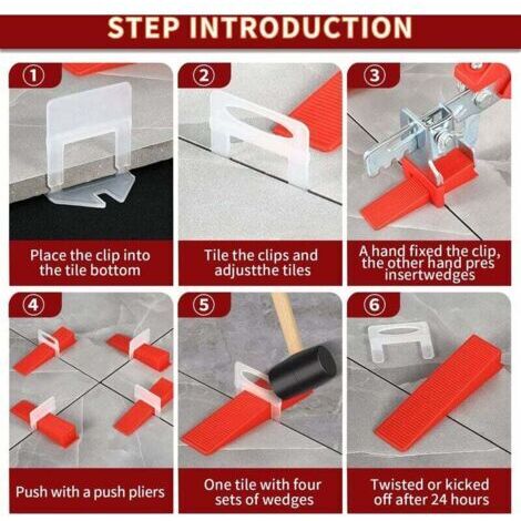 Kit De 100 Cales De Pose Carrelage CLASSICLEVEL - Réutilisables - Outil D'aide à La Pause - Neuf Sous Emballage