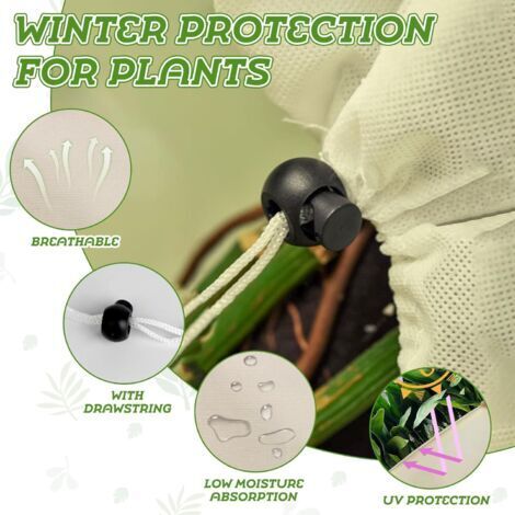 2 Pièces Protection Palmier Hiver - Housse D'Hivernage Pour Palmier Jusqu'à 35 Cm Diamètre - Hauteur 100 Cm