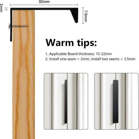 Lot De 5 Poignee De Meuble Cuisine Invisible Noir -Ls7027Bk128 Poignée Cuisine Noir Mat En Lot De 5 Poignee De Meuble Cuisine Invisible Noir -Ls7027Bk128 Poignée Cuisine Noir Mat En