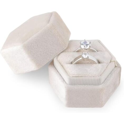 Porte Alliance Mariage Hudiepan 2 Pièces Boîte à Bagues Flanelle Carré, Bague Box Boite Bague Porte Alliance Mariage Hudiepan 2 Pièces Boîte à Bagues Flanelle Carré, Bague Box Boite Bague