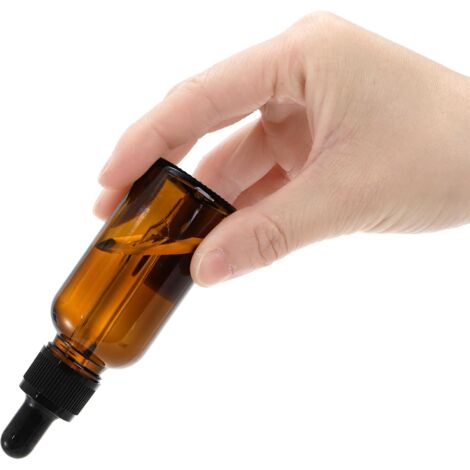 Lawei 24 Bouteilles En Verre Ambré 30ml Avec Pipettes - Huiles Essentielles, Parfums, Laboratoire