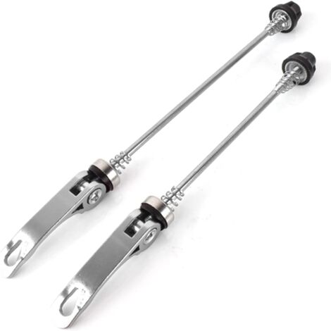 Paire De Serrage Rapide Pour Roue De Vélo Vintage - Maillard Spidel - Acier Argenté - France