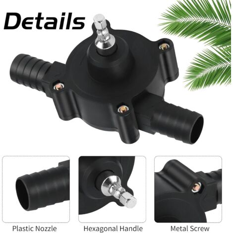 Mini Pompe à Eau Pour Perceuse - Compacte, Pour Transférer Eau, Huile, Diesel, Débit Jusqu'à 40 L/min