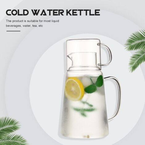 Bormioli Rocco Aquaria Lot de 6 carafes à eau en verre avec couvercle en liège - Carafe à Bormioli Rocco Aquaria Lot de 6 carafes à eau en verre avec couvercle en liège - Carafe à