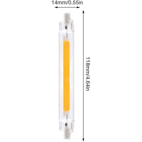 Lot de 5 R7S 118 Mm 300 W 230 V, Ampoule LinéAire HalogèNe R7S, Lampe HalogèNe à Intensité Variable pour L'éClairage de Paysage - Maison
