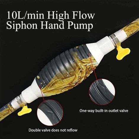 Pompe à Main Essence Portable 2M - Pompe Carburant Manuelle Siphon Diesel Eau Huile