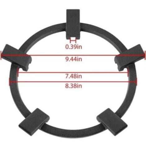 1Pc Black Wok Stands Cast Iron Wok Pan Support Rack for Burners Gas Hobs Cookers Cookers Kitchen... 1Pc Black Wok Stands Cast Iron Wok Pan Support Rack for Burners Gas Hobs Cookers Cookers Kitchen...