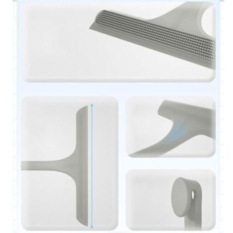 Outil De Nettoyage De Fenêtre 3 En 1, Raclette De Fenêtre Avec Pulvérisateur, Brosse D'essuie