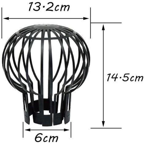 Filtre De Gouttière En Acier Inoxydable 304 - Crapaudine Anti-Feuilles - Plusieurs Tailles (50 à 200 Mm)