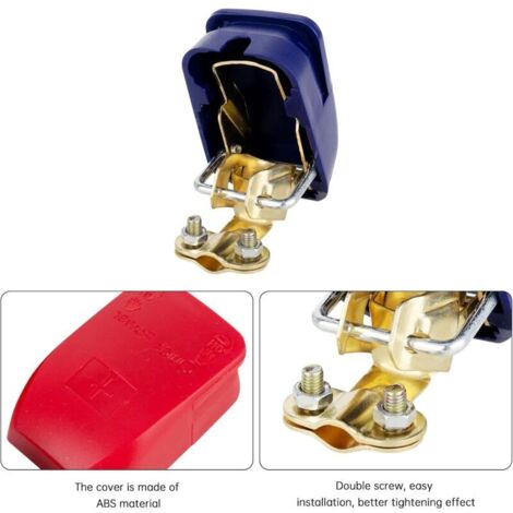 Kit De Bornes De Démarrage Pour Batterie, Bornes De Chargement De Batterie étanches, Kit De Déplacement De Bornes De Batterie à Distance Avec Câble De 49 Pouces Et Support De